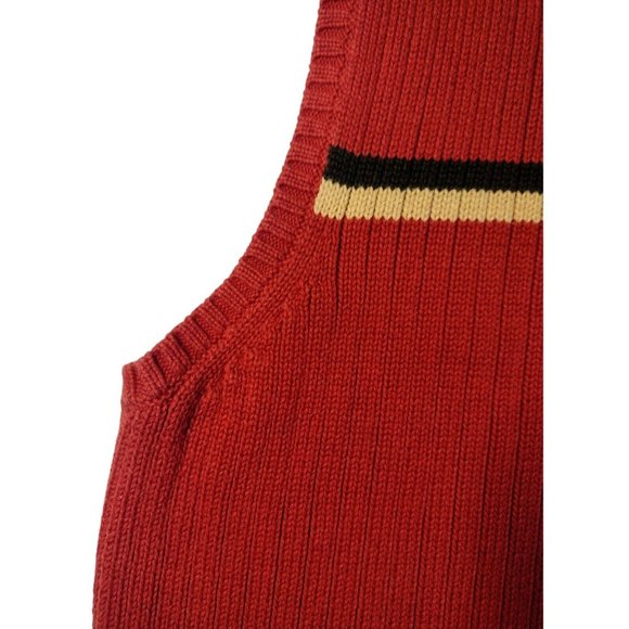 Vintage cXs 21 Ribbed Sweater Vest Mens Size XXL Rust Australia Dad Pullover - Picture 3 of 6